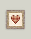 Gingham Heart Print