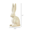 Large Ceramic Sitting Hare- Matte White