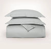 Percale Hemmed Duvet Set: Shore / King/Cal. King
