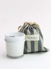 Striped Bagged Candle: Voyageur