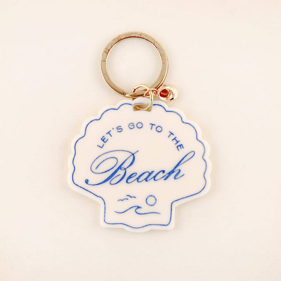 Beach Seashell Keychain