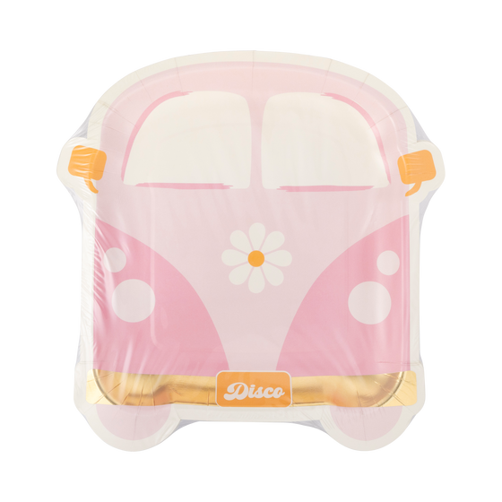 Disco Daisy Van Paper Plate