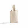 TBF Canvas Double Wine Tote - WB202: Natural