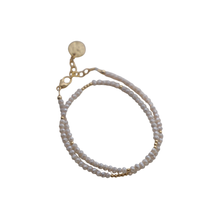  Alabaster Petite Crystal Double Wrap Bracelet