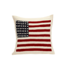 American Flag Felt Pillow - Cream