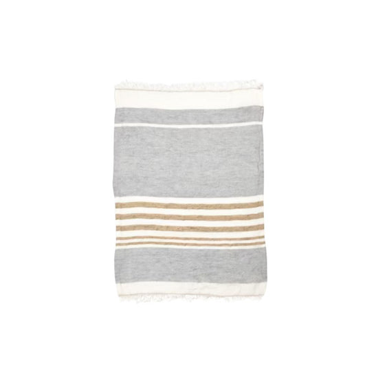 Bath Towel Ash Stripe
