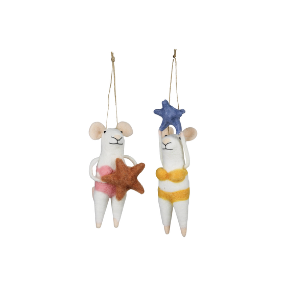 Mice with Starfish Ornaments