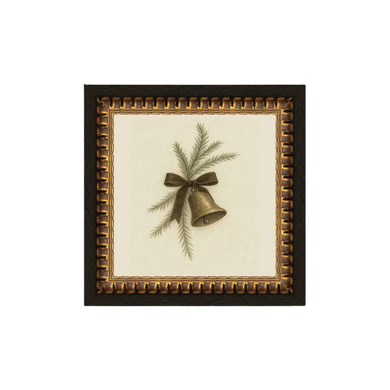 Bell with Pine Print