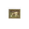 Ewe and Two Lambs Framed Antique Art