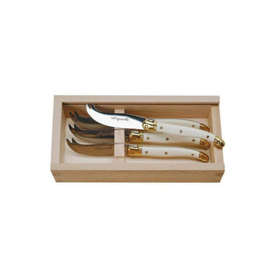 Cheese Knives Ivory Handles - Set of 4