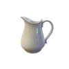White Stoneware Pitcher