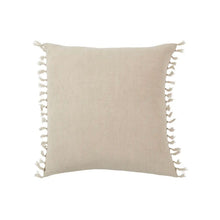  Cream Linen Tassel Pillow