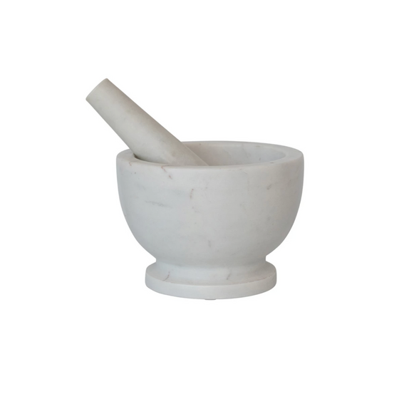 Marble Mortar and Pestle