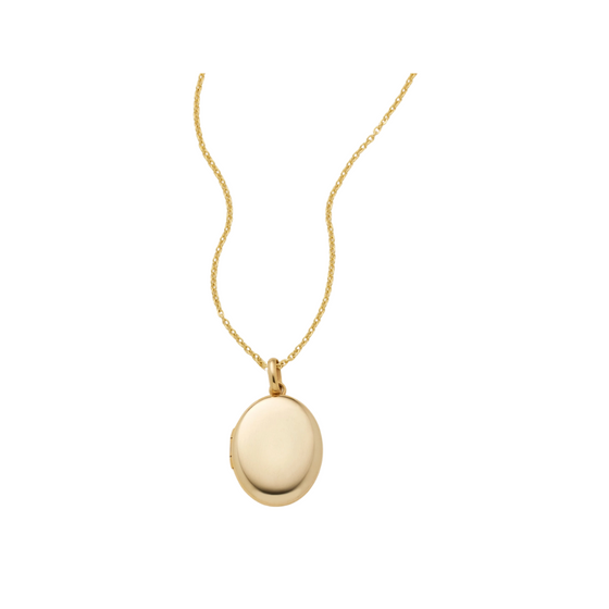 Mini Oval Locket Necklace