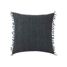  Navy Linen Tassel Pillow