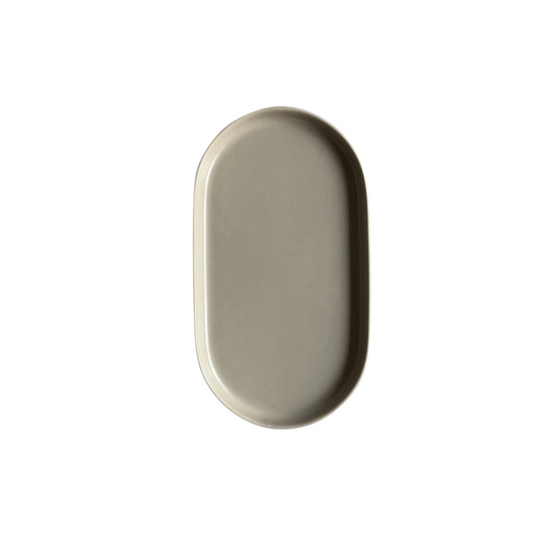 Oval Catchall Tray Small: Cashmere