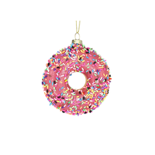  Pink Sprinkle Donut Ornament