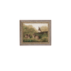 Rabbits on a Log Framed Antique Art