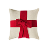 Red Bow Christmas Pillow Cover