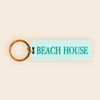 Blue Beach House Keychain