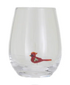 Stemless Wine Glass w/ Holiday Figure