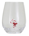 Stemless Wine Glass w/ Holiday Figure