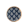 Enameled Mango Wood Floral Trays, Set of 3