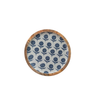 Enameled Mango Wood Floral Trays, Set of 3