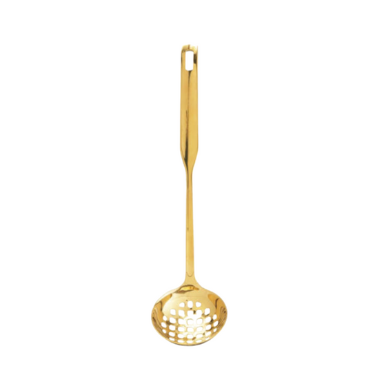 Gold Slotted Ladle