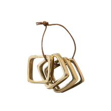  Brass Napkin Rings: Set of 4