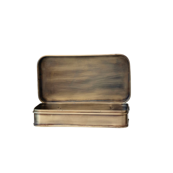 Antique Brass Finish Metal Boxes