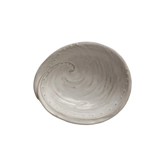 Stoneware Shell Bowl