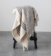 Stitched Throw with Frayed Edges
