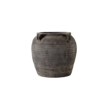  Vintage Black Handled Clay Pot