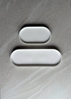 Oval Catchall Tray Small: White