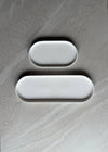 Deco Oval Catchall Tray Large: Cashmere