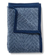 Harborview Herringbone Blanket: Navy
