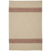Market Place Red Grain Sack Stripe Tea Towel