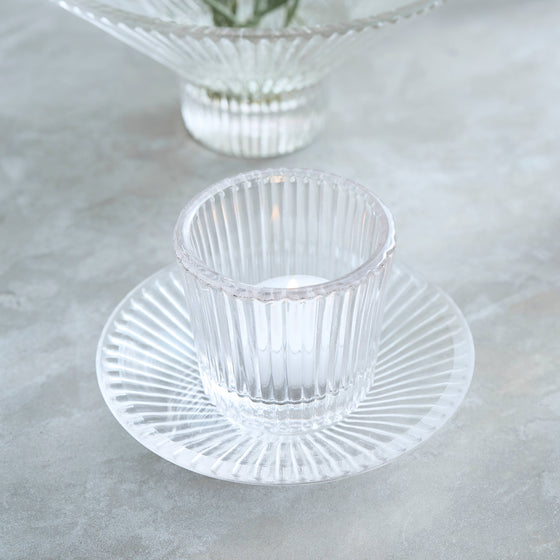 Pressed Glass Small Plate