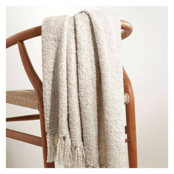 Boucle Throw: Natural