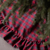 Red Plaid Ruffle Tree Skirt