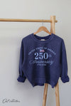 UNITED STATES OF AMERICA Cropped Thermal Vintage Pullover: DUSTY VANILLA / XL