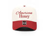 American Honey Vintage Trucker Hat, Fourth of July Hat : Red / Khaki