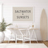 Saltwater + Sunsets Canvas Flag