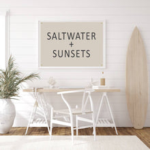  Saltwater + Sunsets Canvas Flag