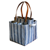 Blue Stripe Canvas Tote