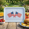 Freedom250® American Flag Patriotic Serving Tray: 3 Sizes: Large