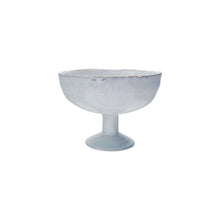  Stoneware Footed Bowl, Reactive Crackle Glaze (Each One Will Vary)