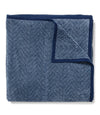Harborview Herringbone Blanket: Navy