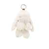 Cut Rabbit Pom Pom Key Chain KC0225-5! (6PC): IVORY